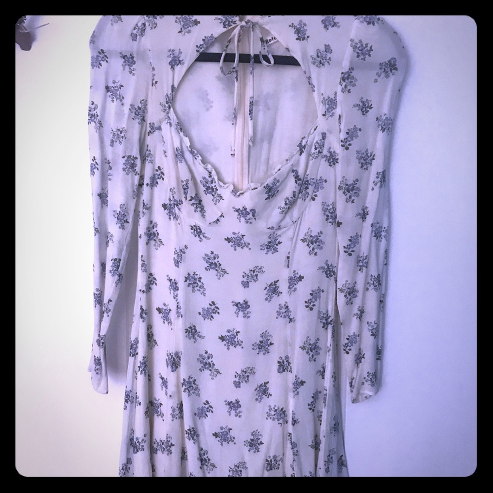 Size 6 reformation white vivianne dress